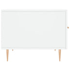 Tavolini da Salotto 2 pz Bianchi 50x50x40 cm Legno Multistrato