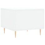 Tavolini da Salotto 2 pz Bianchi 50x50x40 cm Legno Multistrato