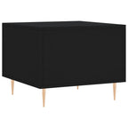 Tavolini da Salotto 2 pz Neri 50x50x40 cm in Legno Multistrato