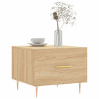 Tavolini Salotto 2pz Rovere Sonoma 50x50x40cm Legno Multistrato