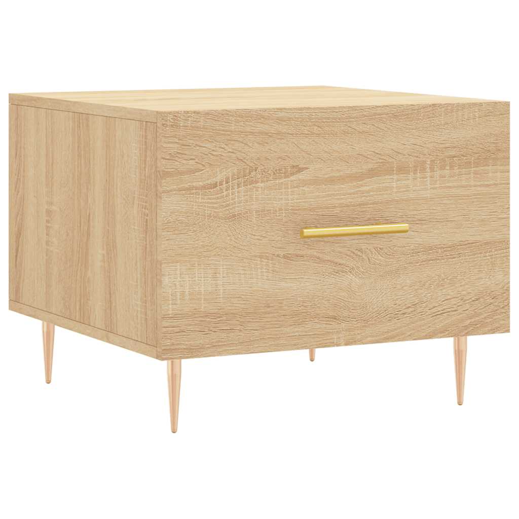 Tavolini Salotto 2pz Rovere Sonoma 50x50x40cm Legno Multistrato