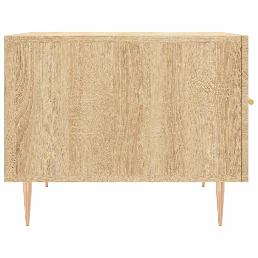 Tavolini Salotto 2pz Rovere Sonoma 50x50x40cm Legno Multistrato