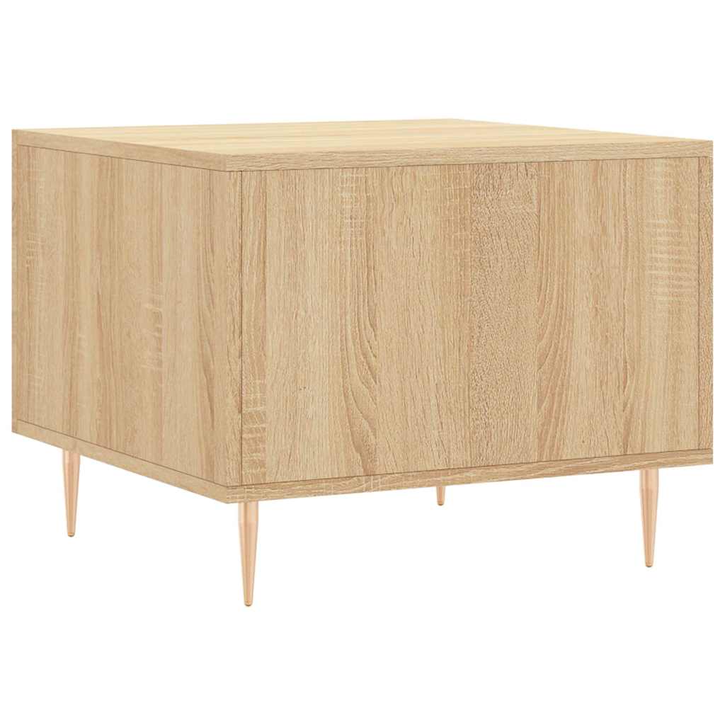 Tavolini Salotto 2pz Rovere Sonoma 50x50x40cm Legno Multistrato