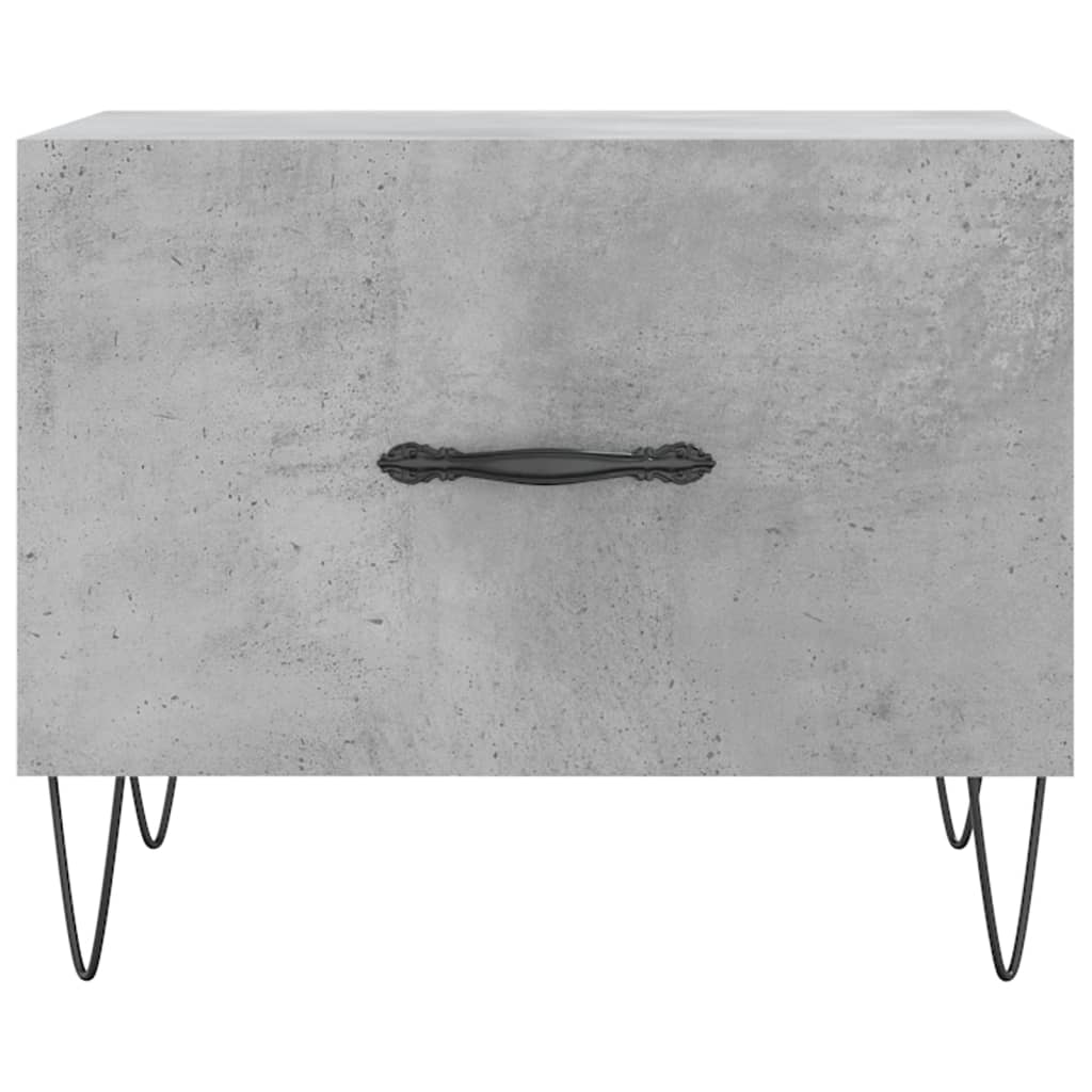 Tavolini Salotto 2pz Grigio Cemento 50x50x40 Legno Multistrato