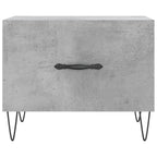Tavolini Salotto 2pz Grigio Cemento 50x50x40 Legno Multistrato