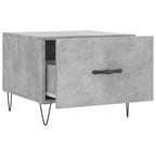 Tavolini Salotto 2pz Grigio Cemento 50x50x40 Legno Multistrato