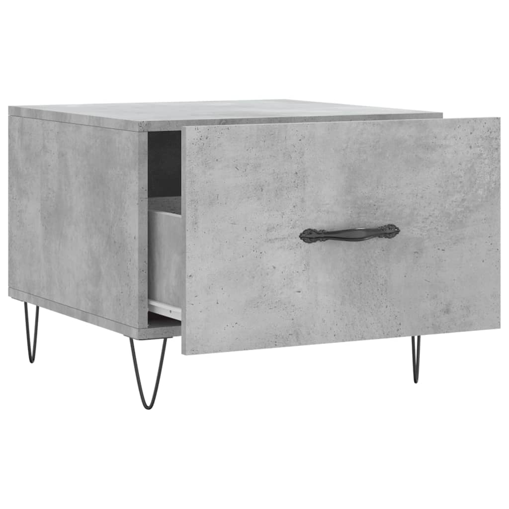 Tavolini Salotto 2pz Grigio Cemento 50x50x40 Legno Multistrato