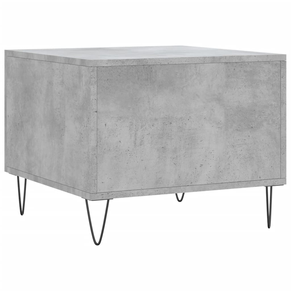 Tavolini Salotto 2pz Grigio Cemento 50x50x40 Legno Multistrato