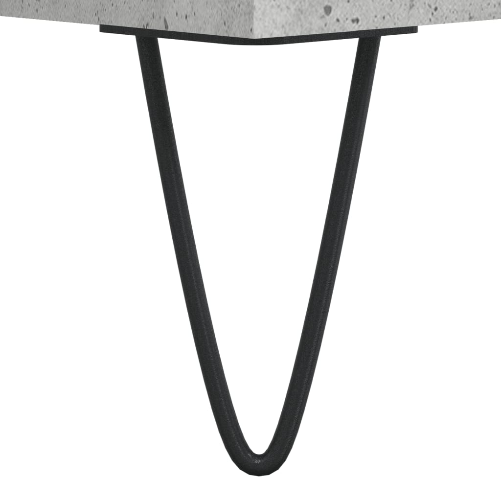 Tavolini Salotto 2pz Grigio Cemento 50x50x40 Legno Multistrato