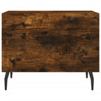 Tavolini Salotto 2 pz Rovere Fumo 50x50x40cm Legno Multistrato