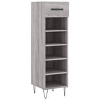 Scarpiera Grigio Sonoma 30x35x105 cm in Legno Multistrato