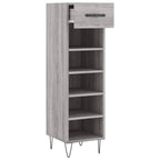 Scarpiera Grigio Sonoma 30x35x105 cm in Legno Multistrato