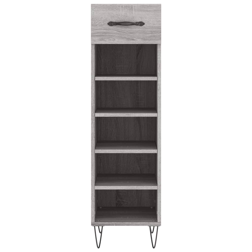 Scarpiera Grigio Sonoma 30x35x105 cm in Legno Multistrato