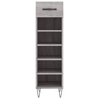 Scarpiera Grigio Sonoma 30x35x105 cm in Legno Multistrato