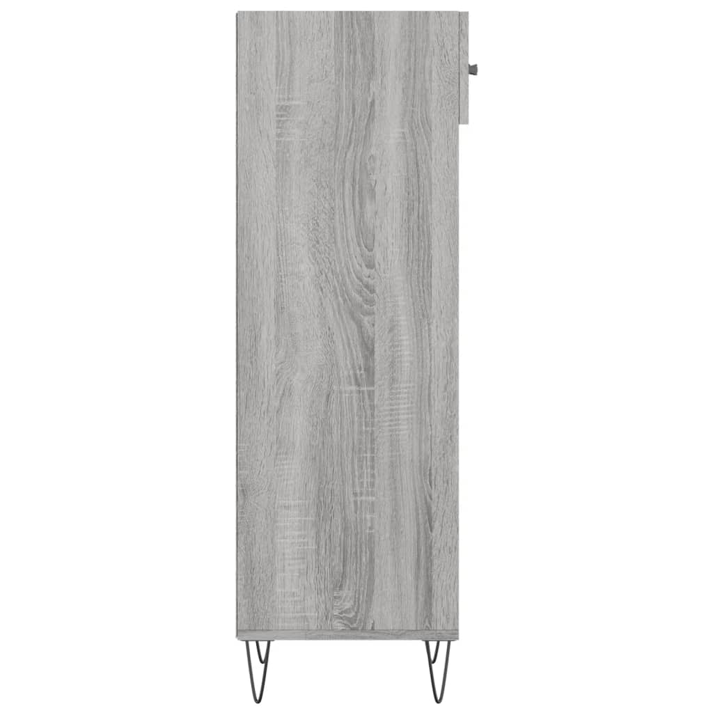 Scarpiera Grigio Sonoma 30x35x105 cm in Legno Multistrato