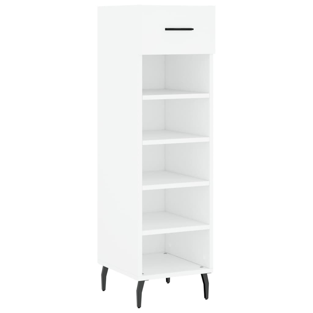 Scarpiera Bianca 30x35x105 cm in Legno Multistrato