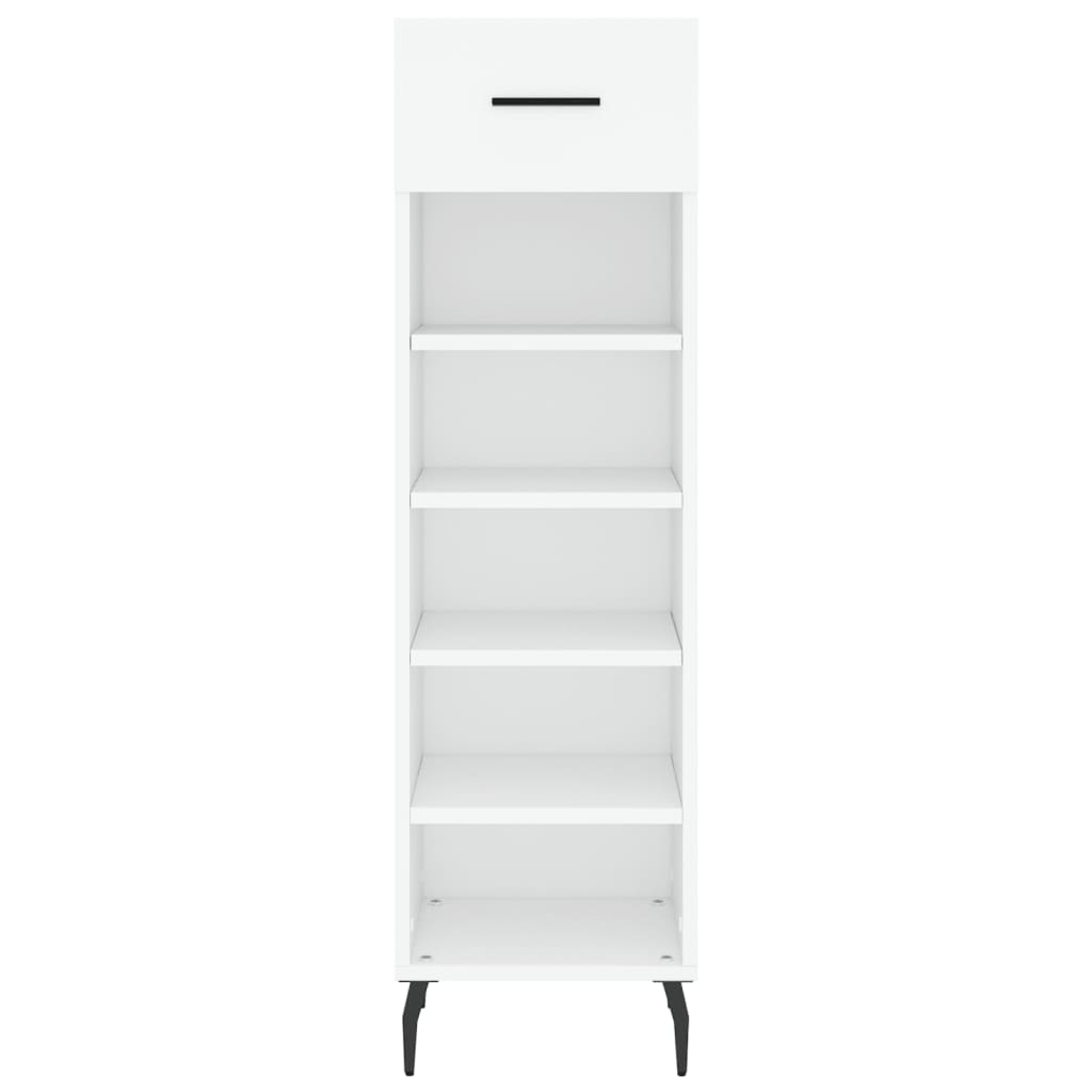 Scarpiera Bianca 30x35x105 cm in Legno Multistrato