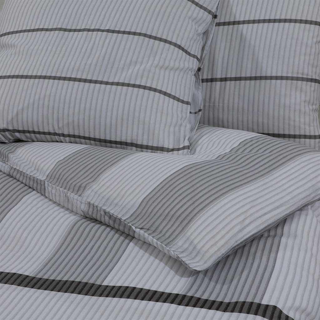 Set Copripiumino Grigio 240x220 cm in Cotone 100%
