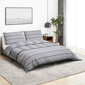 Set Copripiumino Grigio 140x200 cm Cotone 100%