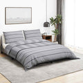 Set Copripiumino Grigio 260x240 cm in Cotone 100%