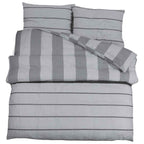 Set Copripiumino Grigio 155x220 cm Cotone 100%