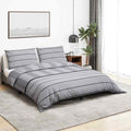 Set Copripiumino Grigio 200x220 cm in Cotone 100%