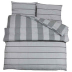 Set Copripiumino Grigio 140x200 cm Cotone 100%