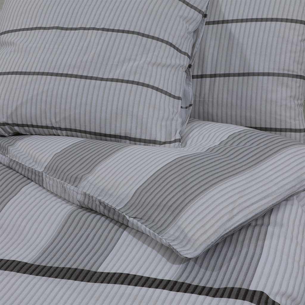 Set Copripiumino Grigio 200x200 cm Cotone 100%