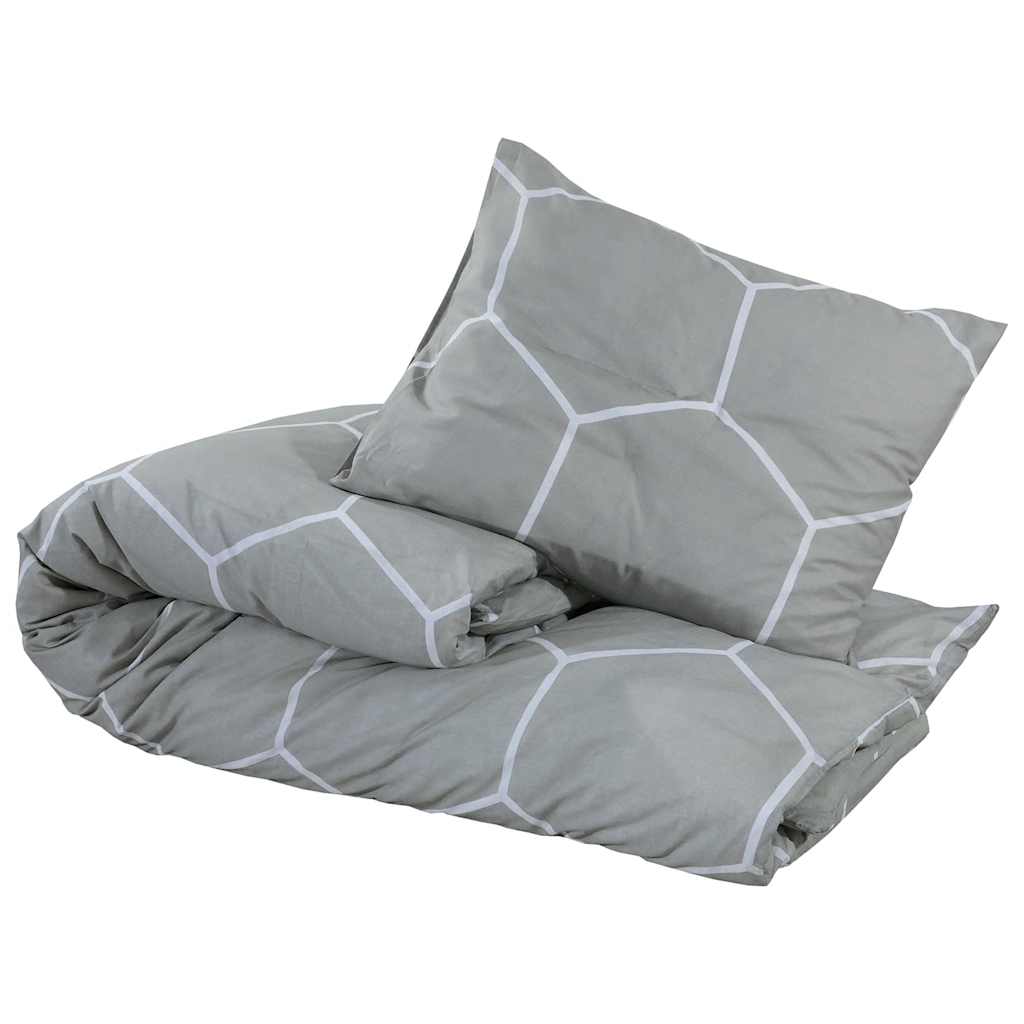Set Copripiumino Grigio 135x200 cm Cotone 100%