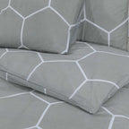 Set Copripiumino Grigio 135x200 cm Cotone 100%