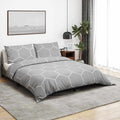 Set Copripiumino Grigio 135x200 cm Cotone 100%