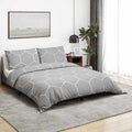 Set Copripiumino Grigio 155x220 cm in Cotone