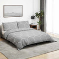 Set Copripiumino Grigio 200x220 cm in Cotone 100%