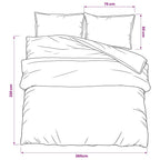 Set Copripiumino Grigio 260x220 cm in Cotone 100%