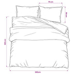 Set Copripiumino Rosa 260x220 cm in Cotone