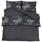 Set Copripiumino Nero 135x200 cm Cotone 100%