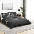 Set Copripiumino Nero 135x200 cm Cotone 100%