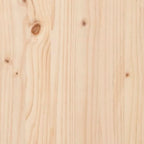 Cesto per Bucato 44x44x66 cm Legno Massello Pino