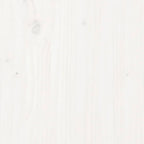 Cesto per Bucato Bianco 44x44x76 cm Legno Massello Pino