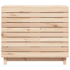 Cesto per Bucato 88,5x44x76 cm Legno Massello Pino