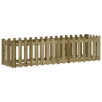 Fioriera da Giardino Recinzione 200x50x50cm Pino Impregnato