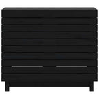 Cesto per Bucato 88,5x44x76 cm Legno Massello Pino