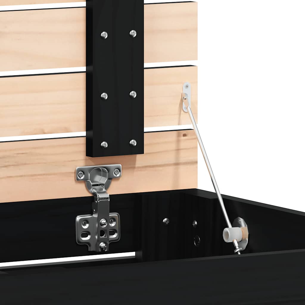Cesto per Bucato 88,5x44x76 cm Legno Massello Pino