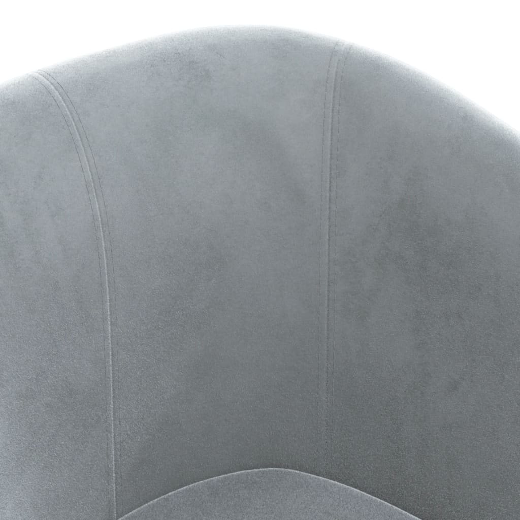 Poltrona Cabriolet Grigio Scuro in Velluto