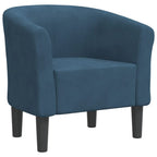 Poltrona Cabriolet Blu Scuro in Velluto