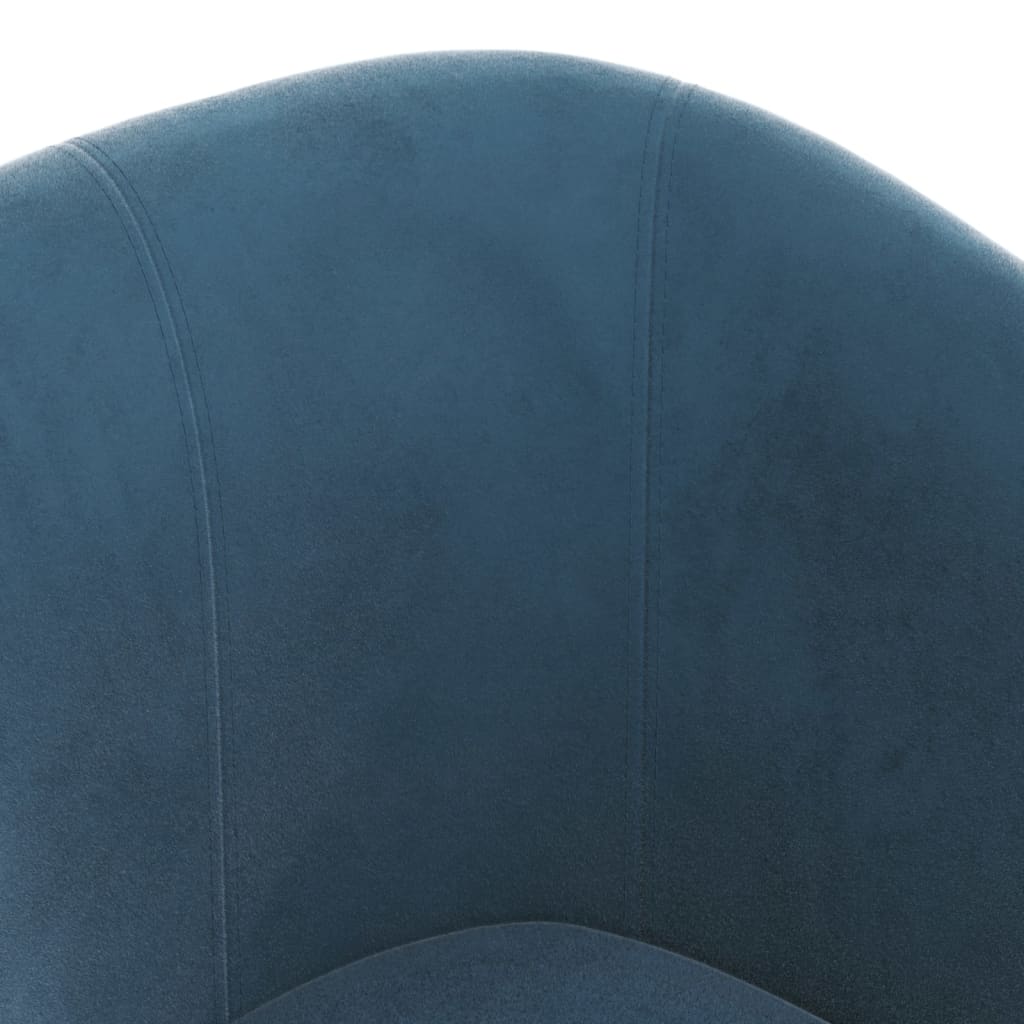 Poltrona Cabriolet Blu Scuro in Velluto