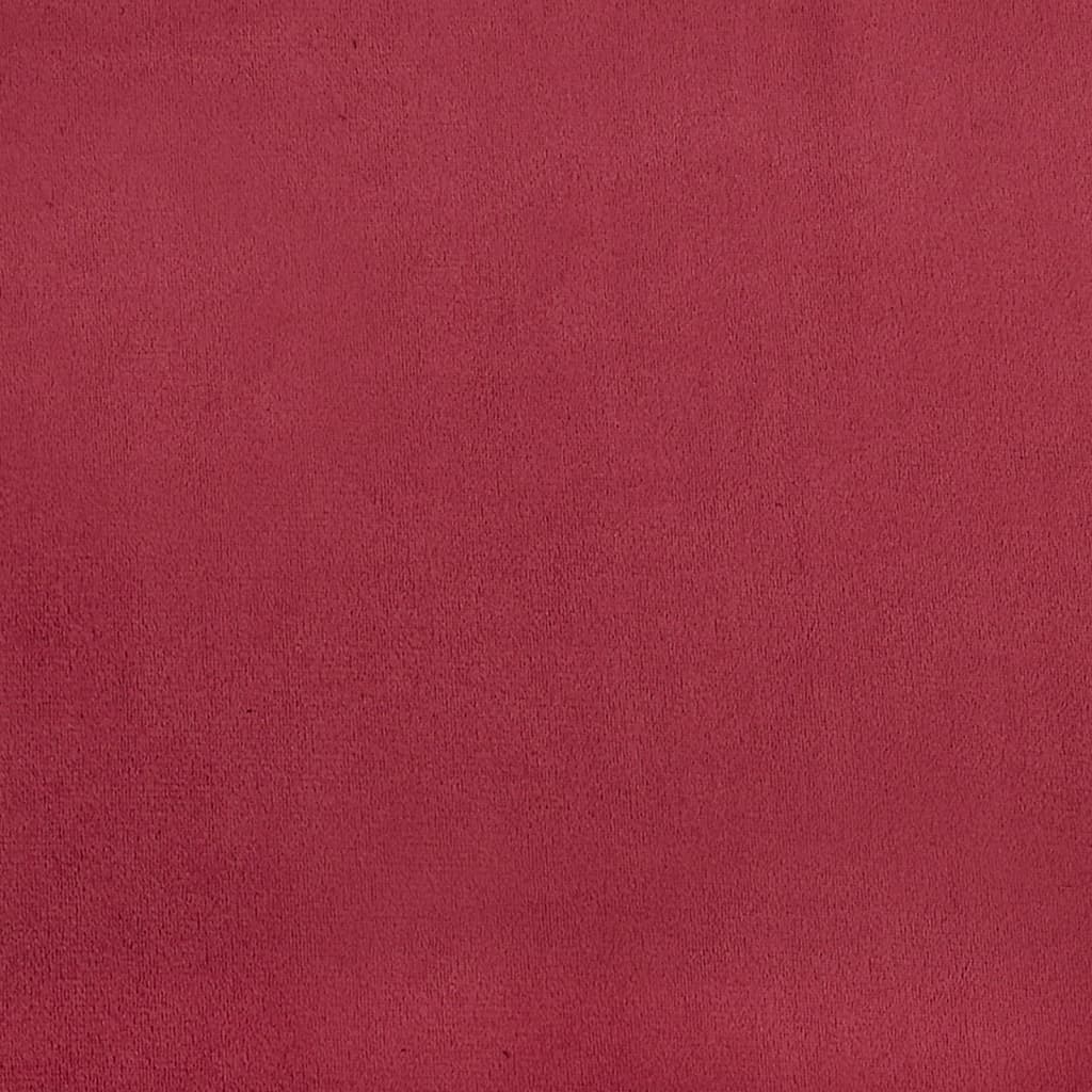 Poltrona Cabriolet Rosso Vino in Velluto