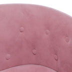 Poltrona Cabriolet Rosa in Velluto