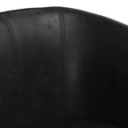 Poltrona Cabriolet Nera in Similpelle