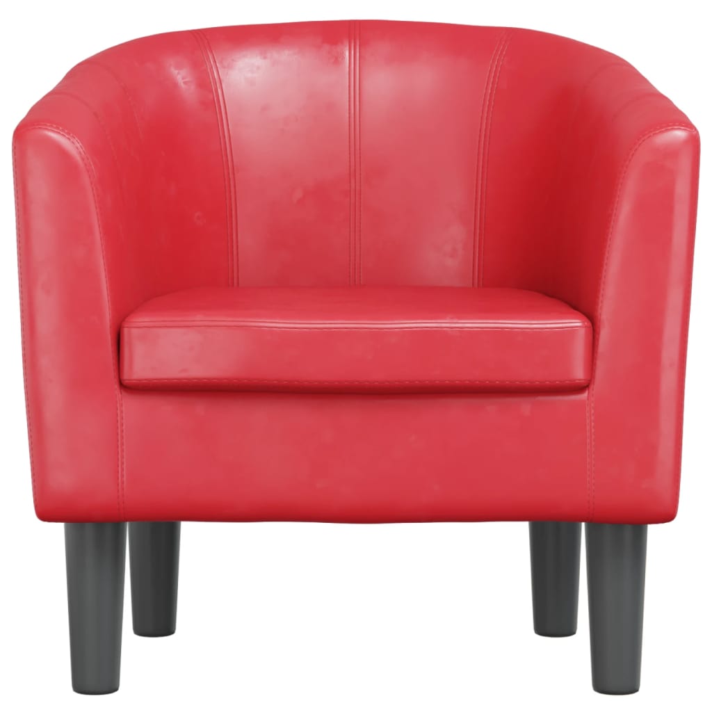 Poltroncina a Pozzetto Rossa in Similpelle